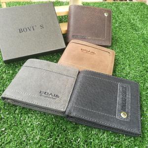 Bovis กระเป๋าสตางค์ กระเป๋าสตางค์หนังแท้ 100% กระเป๋าสตางค์ผู้ชาย กระเป๋าสตางค์ราคาถูก แบบเสริมที่ใส่บัตร หนังนุ่ม คุณภาพดี กระเป๋าสตางค์แบรนด์ผู้ชาย กระเป๋าสตางค์ใบสั้น Wallet กระสตางค์ เป๋าตังค์ กระเป๋าใส่เงิน เป๋าเงิน genuine leather