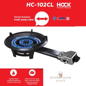 Hock Kompor Gas Cor Body Cast Iron Low Pressure HC-102CL Kompor Mata Seribu Kompor Mata 1000 Kompor Usaha