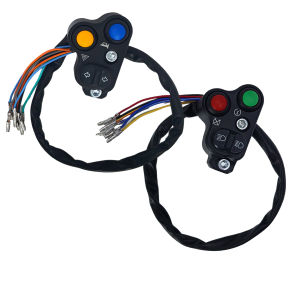 UNIVERSAL Motorcycle Handlebar Alloy Switch Engine Electric Start Horn Light Push Button(left&right)