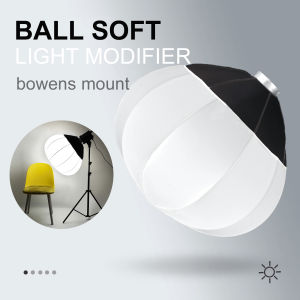 Portable Globe Lantern Softbox Quick Ball Diffuser Bowens Speed Soft Light Modifier 85cm for Film-Making Video Shoot