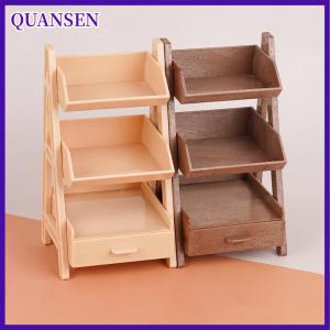 QUANSEN บ้านตุ๊กตา1 12ชั้นเก็บดอกไม้ขนาดเล็กโมเดลบ้านตุ๊กตาจำลองเฟอร์นิเจอร์ตกแต่งฉากก่อสร้างขนาดเล็ก