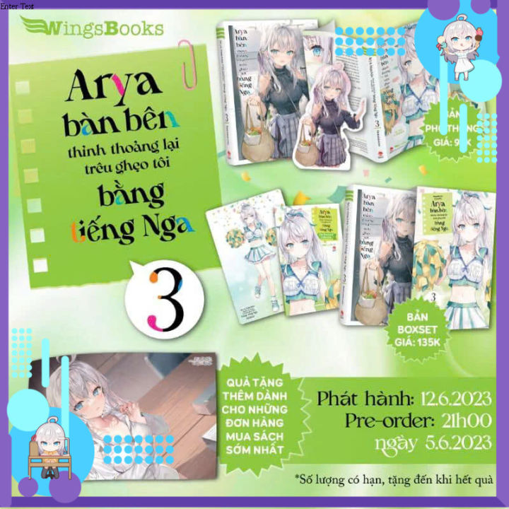 Vở boxset Arya bàn bên thi thoảng lại trêu ghẹo tôi bằng tiếng Nga 3 ...