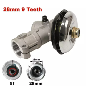 Trimmer Gearbox Gearhead Brush 28mm 9T Cutter Grass Trimmer Replace Gear Head Lawn Mower Accessories