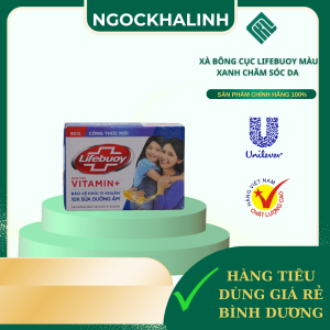 Xà bông cục Lifebuoy màu xanh chăm sóc da 90g