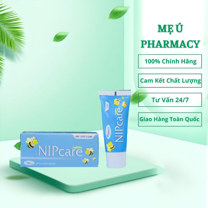 Kem Dưỡng Da Nipcare Bôi Nứt Đầu Ti, Hăm Tã, Lành Đầu Ti, Dưỡng Môi Mềm Da, An Toàn (Tuýp 15g)