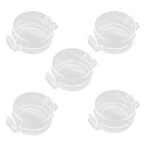 5Pcs/pack Childproof Deadbolts Lock Cover Safety Protector Prevents Accidental Locking for Door Bolt Clear White/Black