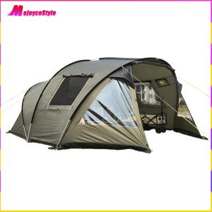 【NEW】 Camping Tents Tunnel Tent 210T Taffeta with Screened Porch Winter Camping Tent Double Layered for Bikepacking/Motorcycle Hiking Mountaineering