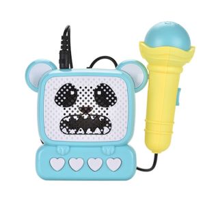 [KST] Karaoke Music Box Microphone Mainan Anak Laki Laki Perempuan Koneksi Hp Lampu Suara
