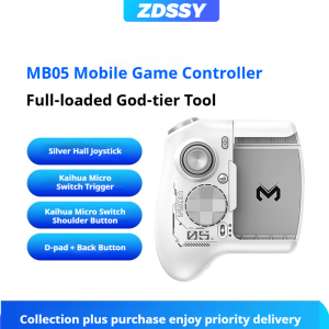 ZDSSY Memo MB05 Bluetooth Mobile Game Controller Hall Joystick One Handed Compatible With Android IOS Tablets Combo Mobile Game Peripherals Gamepad Valorant