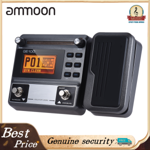 MOOER GE100 Guitar Multi-effects Processor Effect Pedal with Loop Recording(180 Seconds) Tuning Tap Tempo Rhythm Setting Scale & Chord Lesson Functions