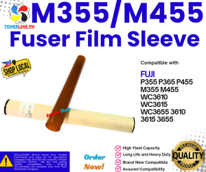 Fuji M355 M455 Fuser Film Sleeve Compatible