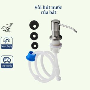 Bộ Vòi nhả nước rửa chén bộ vòi xịt nước rửa bát tự bơm hút dầu rửa bát ống dẫn dài 12m