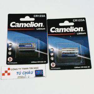 Pin CR123A - 3V (CR123A-BP1) / Pin Camelion Lithium cho đèn Flash máy ảnh (Chính hãng)