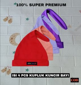4 Pcs kupluk baby newborn Halus Lembut Premium