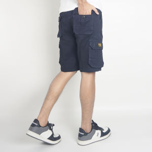 Short Pants Pria / Celana Cargo Pendek Pria Big Size Slim Fit Hijau Army