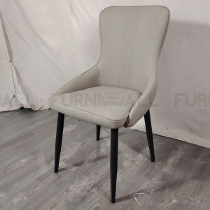 Furnimall Premium Dining Chair PU-Leather Scratch-Resistant Luxury Cafe Chair Kerusi Makan