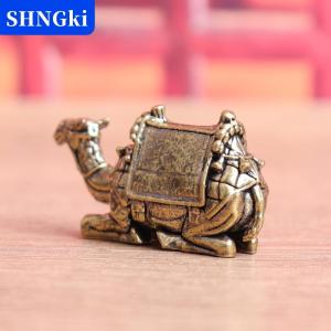 SHNGki Cổ Điển Brass Lạc Đà Tượng Máy Tính Để Bàn Đồ Trang Trí Nhà Hàng Thủ Công Động Vật Bức Tượng Nhỏ Thu Nhỏ Phụ Kiện