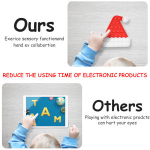 【New Arrival】 Interactive Push Bubble Christmas Gift Focus Train Adults Kids Decompression Toy