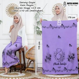 Sarung Batik Motif Mbak Santri Kain Rayon Premium Tebal Lembut Tidak Kaku Warna Cantik