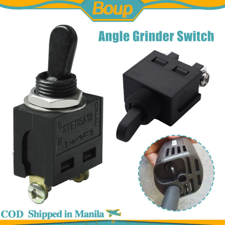 250V Grinder Switch ON/OFF Electric Drill Position Toggle Switch Angle Grinder Switch Replacement