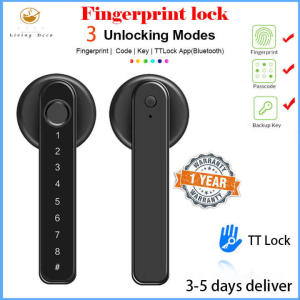 KASIDA bluetooth tuya smart door knob smart door lock main door with password fingerprint key app electronic door lock smart lock fingerprint door knob for home hotel bedroom fit right and left open door