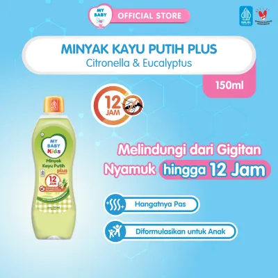 MY BABY Kids Minyak Kayu Putih Plus 150 mL - Minyak Anti Nyamuk 12 Jam - Exp: 11.2027