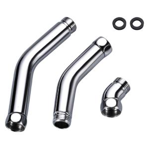 3pcs Sturdy Stainless Steel Materials Shower Head Adjustable Adapter for Handheld and Rainfalls Showers Daily Use