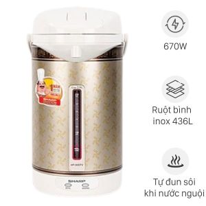 Bình thủy điện sharp KP-30STV (RB) hàng chính hãng 100% trưng bày mới 99% bảo hành 12 tháng chính hãng