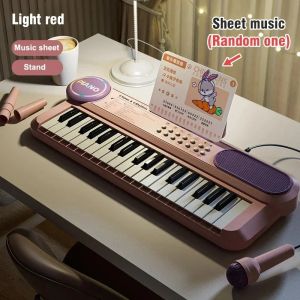 Kids Electric Piano 37 Baby Keyboard with Microphone Singing Songs Development Educational Toy Musical Instrument Games Children2026