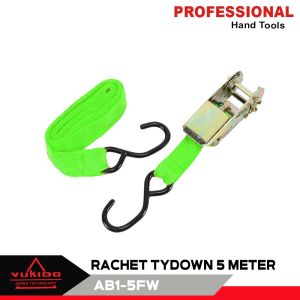 Rachet Tie Down 5-12 Meter 10 TON Webbing CargoLashing BeltTrackbeltTali Ikat Sabuk Truktali webbing