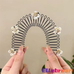 ELLE Invisible Broken Hair Clip Roll Curved Inserted Comb Women Broken Hair Sorting Hairpins
