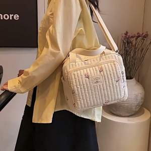 Phong cách thêu túi thai sản cho bà mẹ hiện đại rộng rãi tã trẻ em Túi xách tay trẻ sơ sinh dụng cụ du lịch tổ chức Pouch