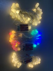 Đèn Led Chống Nước Xài Pin Tiện Lợi Bóng Đèn Led Tròn Cherry Ball Decor Trang Trí Noel Tiệc Tết Camping