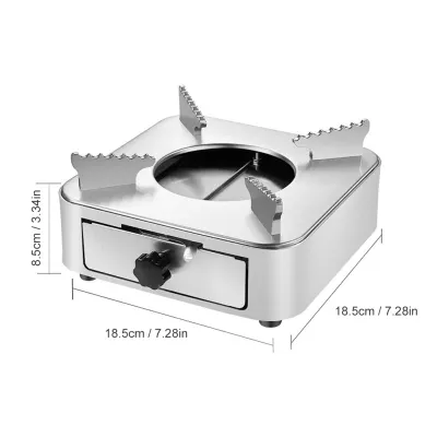 COD DRAWER TYPE ALCOHOL FURNACE Stainless Steel Alcohol Furnace Reusable เหมาะสำหรับการประชุมครอบครัว / แคมป์กลางแจ้ง