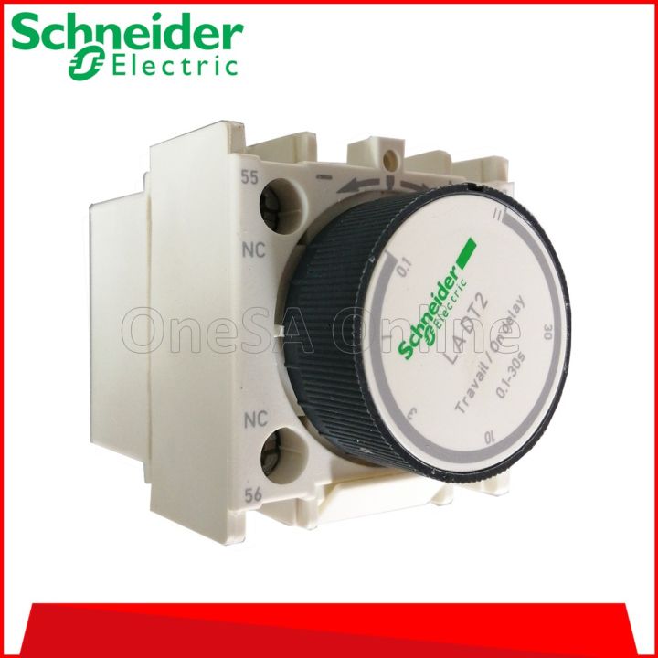 SCHNEIDER TIMER ON DELAY D TYPE 0.1-30S 1NO+1NC, (LADT2) | Lazada