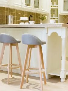 High Chair Bar Stool Bar Dining Chair Bar Stool Dining Chair Bar Chair Solid Wood Nordic Casual Simple Modern Cashier High Bar Stool