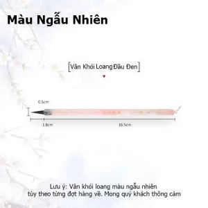 Cọ Viết Thư Pháp Đầu Lông Mềm Cán Nhựa Trong Loang Vân Khói Bút Lông Luyện Chữ Vẽ Tranh Thủy Mặc Nét Thanh Đậm Tự Nhiên
