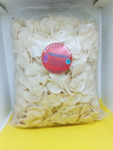 kerupuk bawang warna putih/kerupuk bawang putih  mentah 1kg