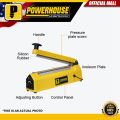 POWERHOUSE Industrial Impulse Sealer Machine 8" Inch | 12" Inch [SOLD PER PIECE] Heavy Duty Metal Body Heat Sealer Machine Sealing Machine Impulse Plastic Sealer For Plastic Bags, Shrink Wrap Sealers PH-ISMTL300W-8 / PH-ISMTL400W-12. 
