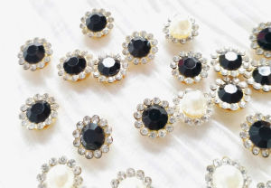 Charm Đá lấp lánh cao cấp khoen Kim Loại gắn hạt lấp lánh nhiều mẫu.