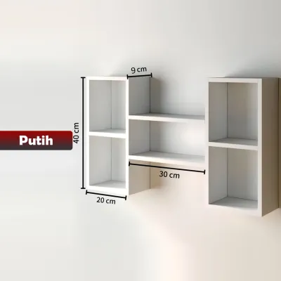 Rak Ambalan Dekorasi Dinding Model H / Rak Penyimpanan Braket Partisi - Yosinogawa Store