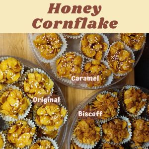 HONEY CORNFLAKE BISCOFF/CARAMEL/ORIGINAL/PANDANGULAMELAKA
