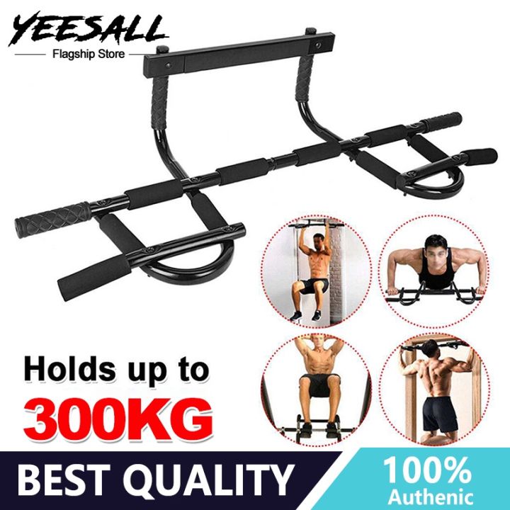 Doorway Pull Up Bar For Home Gym - Adjustable Chin Up Bar With Non-Slip Foam (Supports 220 Lbs)