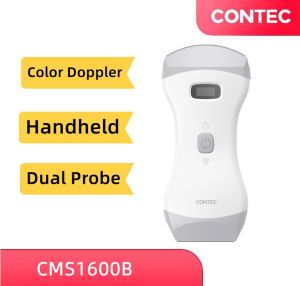 CMS1600B Wifi Wireless Color Ultrasound Doppler Double Head Probe Convex Linear Phased Array Probe support iOS Android Windows CMS1600B