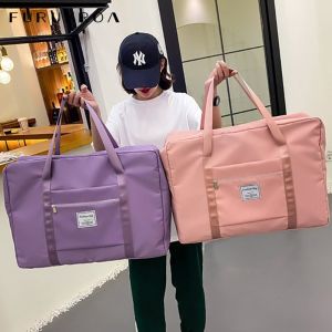 อยู่ไทยส่งไวงานสวยกระเป๋าเดินทางแฟชั่นใบใหญ่ สไตล์เกาหลี กระเป๋าถือ มีให้เลือกถึง6สี