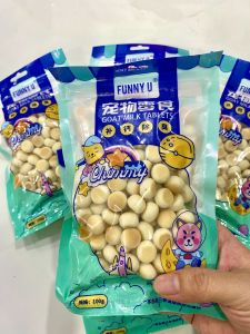 Snack cho chó Bánh quy ăn vặt thịt khô cho chó mèo - gói 100g