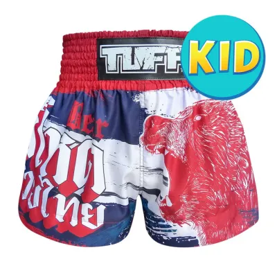 TUFF Muay Thai Kids Boxing Shorts กางเกงมวยเด็ก มวยไทย กางเกงกีฬาเด็ก กางเกงซ้อมมวยเด็ก กางเกงฟิตเนสเด็ก กางเกงออกกำลังกายสำหรับเด็ก