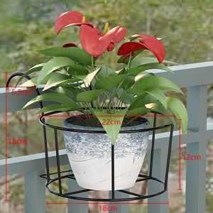 Spring Home ที่แขวนกระถางต้นไม้ วัสดุโลหะ แข็งแรง กระถางแขวนผนัง flower stand ระเบียง