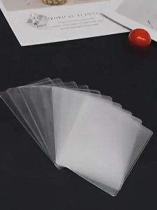 10Pcs Card Holder Double Side Frosted Clear Waterproof Anti-Magnetic Anfi-Wear Card Protector Sleeve PAZU