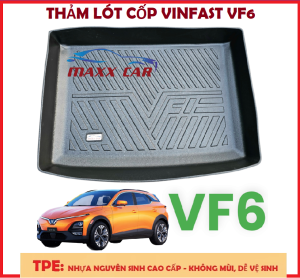 VF6 -Thảm lót cốp xe ô tô VINFAST VF6 5D nhựa TPE nguyên sinh MAXXCAR cao cấp. Full cốp